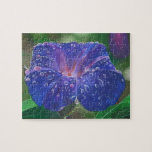 Puzzle Buenos días Pétalos de Gloria (Ipomoea Purpurea) y