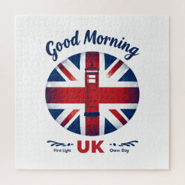 Puzzle Buenos días Reino Unido - Union Jack & London Phon