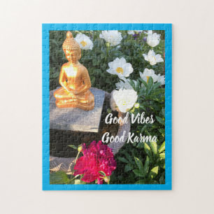 Puzzle Buenos vibraciones/Buda Karma, 11" x 14", 252 piez