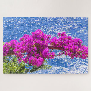 Puzzle Bugainvillaea Púrpura En Positano, Italia
