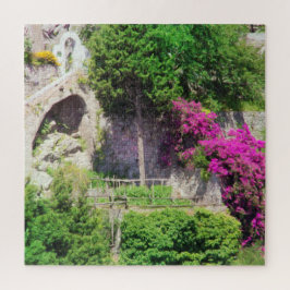 Puzzle Buganvilla Creciendo En Un Acantilado En Positano,
