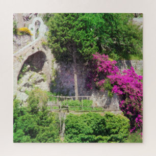 Puzzle Buganvilla Creciendo En Un Acantilado En Positano,