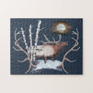Puzzle Bugling Bull Elk