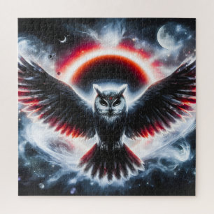 Puzzle Búho Celestial Cósmico Místico