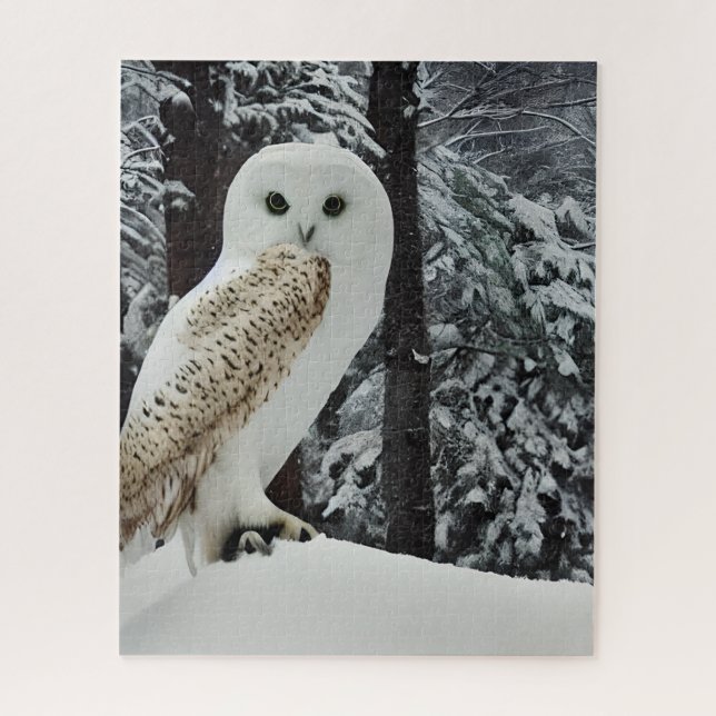 Puzzle Búho de nieve (Vertical)