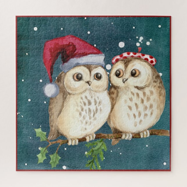 Puzzle Búho siempre te ama | El regalo de los Navidades d (Vertical)