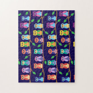 Puzzle Búhos en árbol