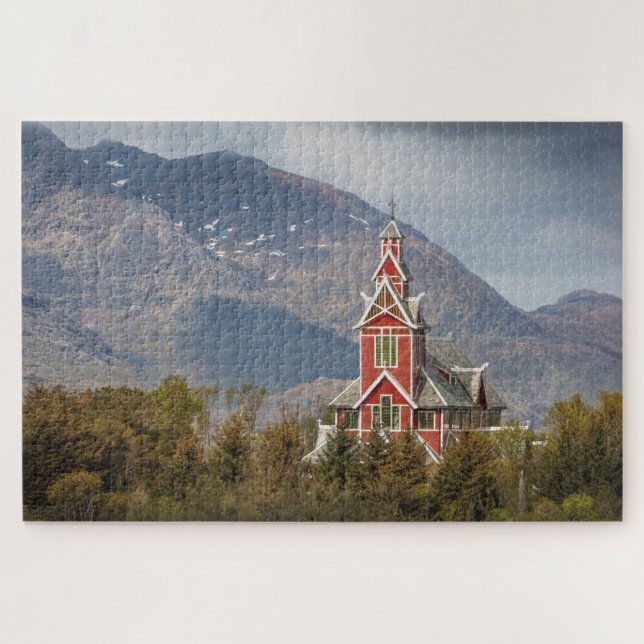 Puzzle Buksnes kirke Lofoten (Horizontal)