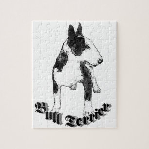 Puzzle Bull Terrier dog