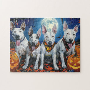 Puzzle Bull Terrier Halloween Spooky