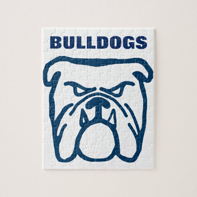 Puzzle Bulldog azul (Vertical)