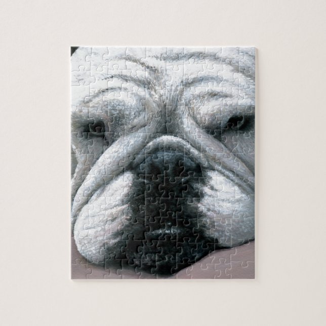 Puzzle Bulldog del inglés del perro 118 (Vertical)