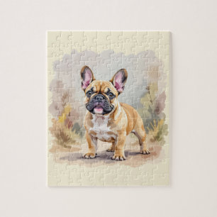 Puzzle Bulldog Francés Canela Marrón Claro Perrito Francé
