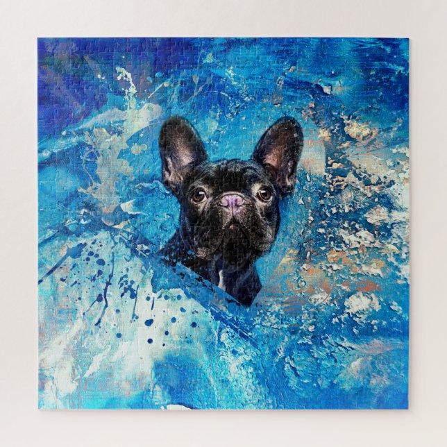 Puzzle Bulldog francés - perro de Frenchie (Vertical)
