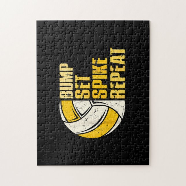 Puzzle Bump Set Spike Repetir Voleibol Divertido (Vertical)