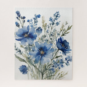 Puzzle Bunch of Flowers Elegant Watercolor