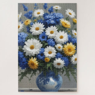 Puzzle Bunch of Flowers Elegant Watercolor