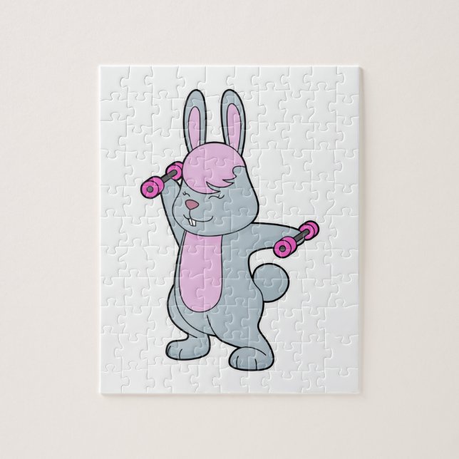 Puzzle Bunny Fitness Dumbbell (Vertical)