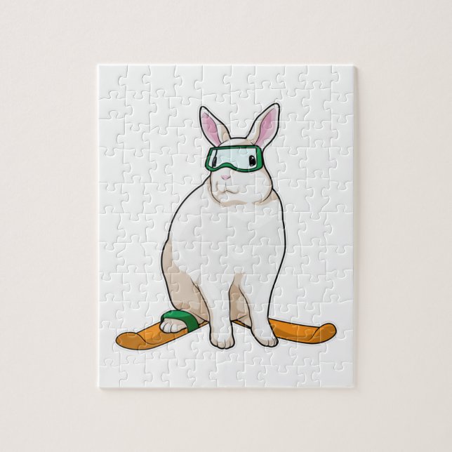 Puzzle Bunny Skier Ski (Vertical)