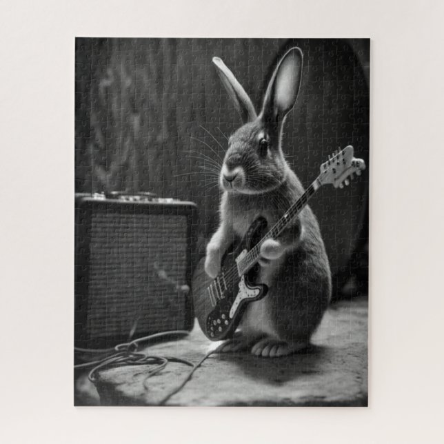 Puzzle Bunny tocando una guitarra (Vertical)