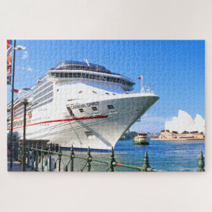 Puzzle Buque de crucero en puerto