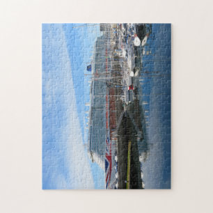 Puzzle Buque de Crucero en Puerto con Yates