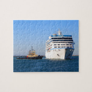 Puzzle Buque de crucero y remolcador