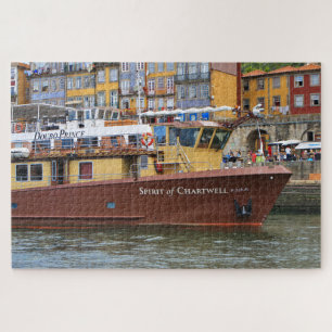 Puzzle Buques de crucero en Douro, Oporto, Portugal