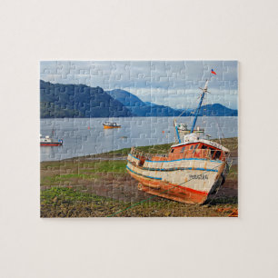 Puzzle Buques pesqueros, Hornopiren, Chile