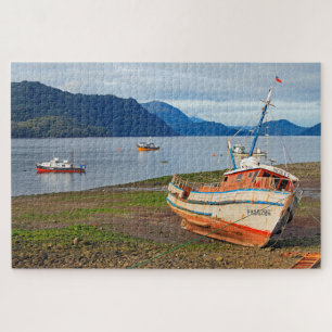 Puzzle Buques pesqueros, Hornopiren, Chile 1014-pc
