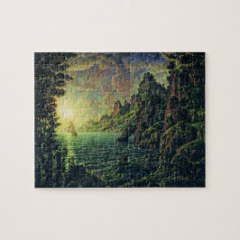 Puzzle Buques: Sol nocturno (por Konstantin Bogaevsky)