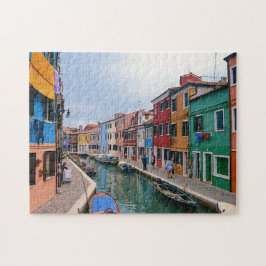 Puzzle Burano, Italia - Casas coloridas