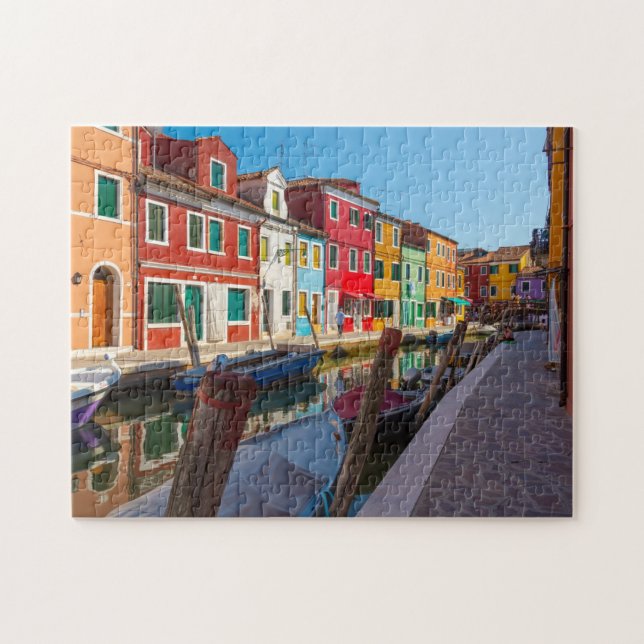 Puzzle Burano Street Scene Venice Italy (Horizontal)