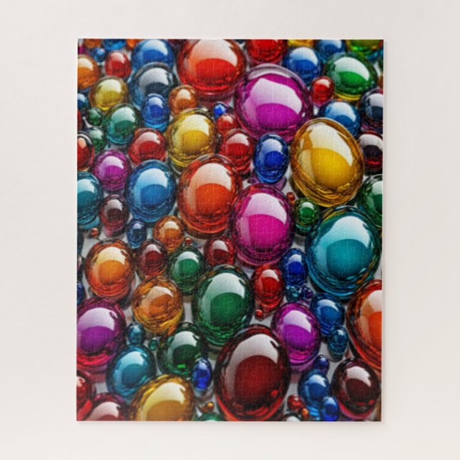 Puzzle Burbujas de vidrio coloridas #599 - (Vertical)