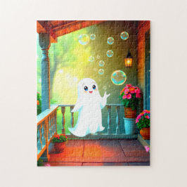 Puzzle Burbujas fantasma en un porche