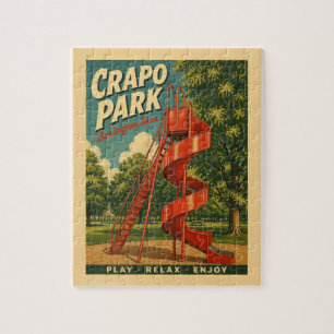 Puzzle Burlington, Iowa Crapo Park Jugar Relajarse Retro