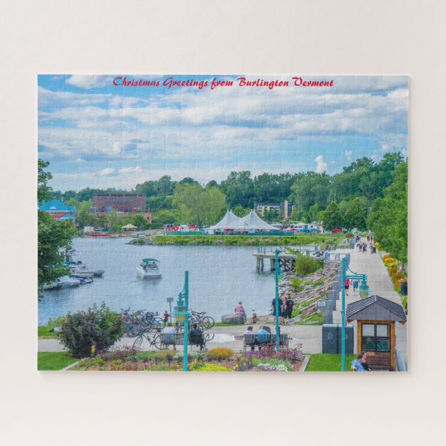 Puzzle Burlington Vermont.Christmas Greetings (Horizontal)