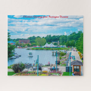 Puzzle Burlington Vermont. Saludos de Navidad