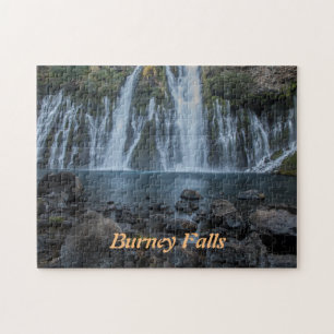 Puzzle Burney Falls Postcard