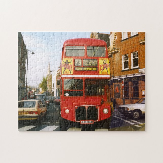 Puzzle Bus de Londres en Stoke Newington (Horizontal)