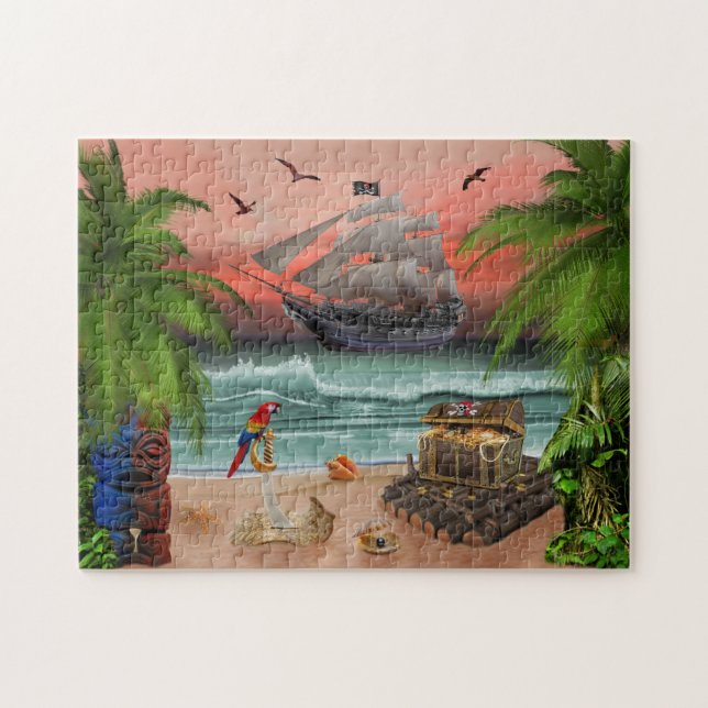 PUZZLE BÚSQUEDA DEL TESORO DE LOS PIRATAS (Horizontal)
