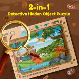 Puzzle Búsqueda personalizada de objetos de detectives de