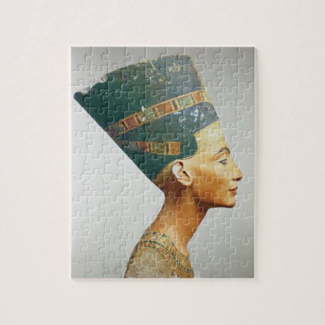 Puzzle Busto de la reina Nefertiti, vista lateral, del (Vertical)
