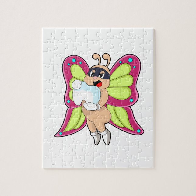 Puzzle Butterfly Dentist Teeth (Vertical)