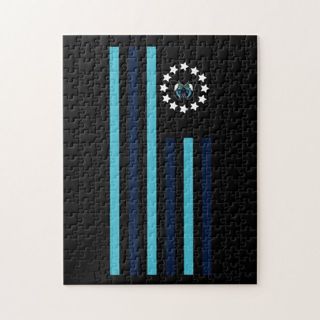 Puzzle Butterfly - Flag (Vertical)