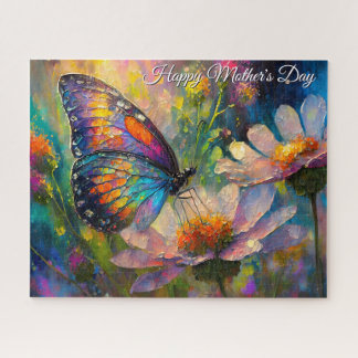 Puzzle Butterfly Wildflower Sunrise Mother's Day