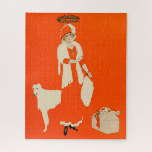 Puzzle C Coles Phillips “Santa del presente” Fadeaway Gir