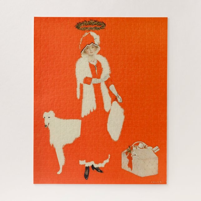 Puzzle C Coles Phillips “Santa del presente” Fadeaway Gir (Vertical)