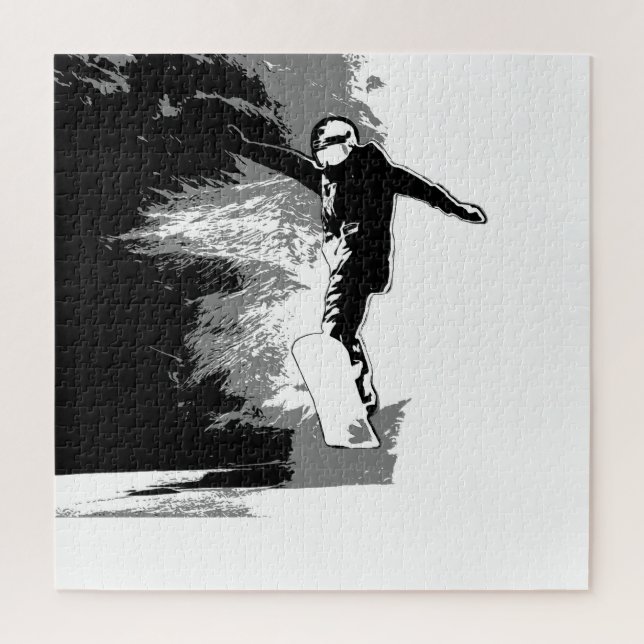 Puzzle Cabalgata libre - Snowboarder (Vertical)