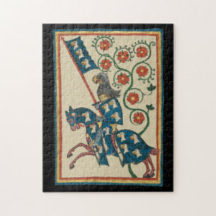 Puzzle Caballero con heráldica de águila, siglo XIV medie